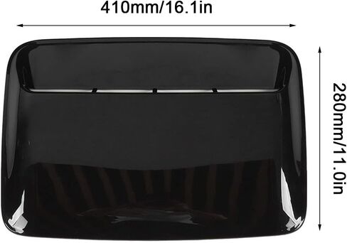 Hood Air Intake Grille, Universal Hood Scoop Cover for Automobile Modification Replacement Refurbishment(Bright black) in Saudi Arabia