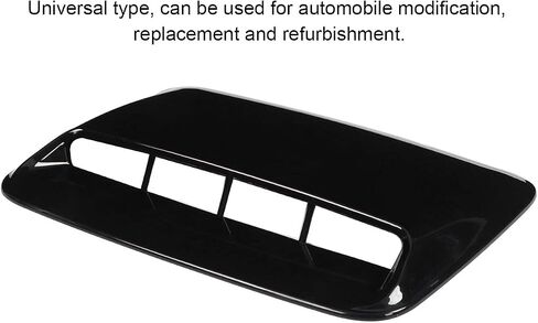 Hood Air Intake Grille, Universal Hood Scoop Cover for Automobile Modification Replacement Refurbishment(Bright black) in Saudi Arabia