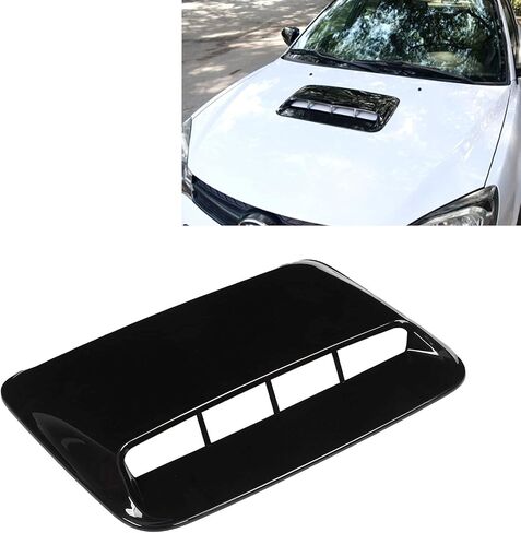 Hood Air Intake Grille, Universal Hood Scoop Cover for Automobile Modification Replacement Refurbishment(Bright black) in Saudi Arabia