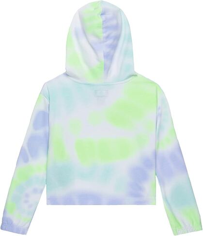 سترة بقلنسوة على شكل مربع مصبوغة بالكامل للفتيات من Converse (الأطفال الصغار/الأطفال الصغار) Light Dew 6X Little Kid in Saudi Arabia