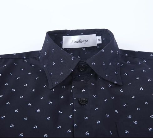 Boys Long Sleeve Patterned Dress Shirt Button Down Comfort Flex Shirts in Saudi Arabia
