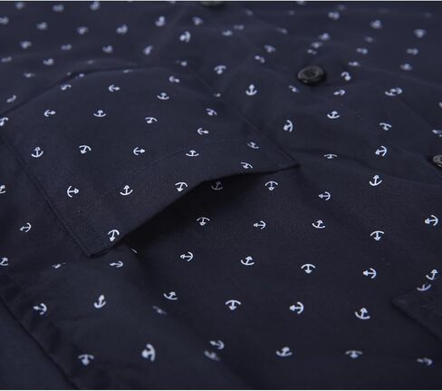 Boys Long Sleeve Patterned Dress Shirt Button Down Comfort Flex Shirts in Saudi Arabia
