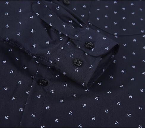 Boys Long Sleeve Patterned Dress Shirt Button Down Comfort Flex Shirts in Saudi Arabia
