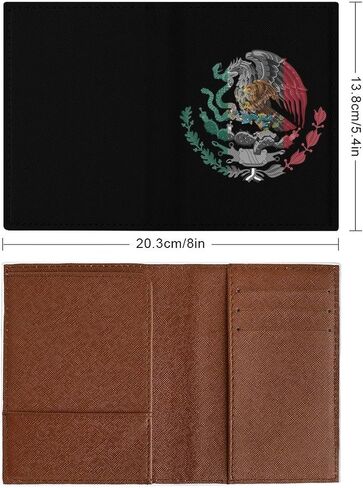 Mexico Flag Passport Holder Cover Case Passport Protective Cover PU Leather Card Case Slim Travel Accessories in Saudi Arabia