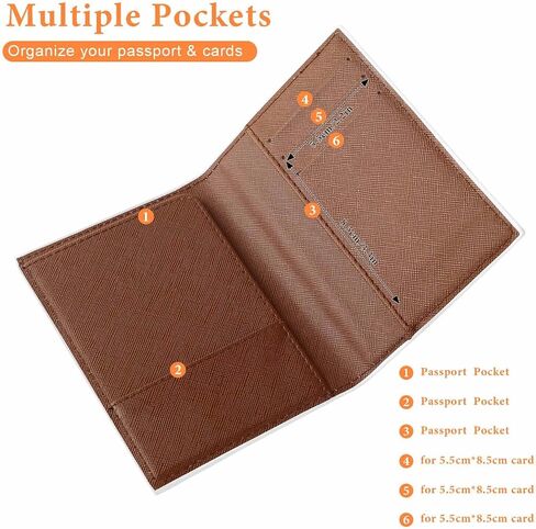 Mexico Flag Passport Holder Cover Case Passport Protective Cover PU Leather Card Case Slim Travel Accessories in Saudi Arabia