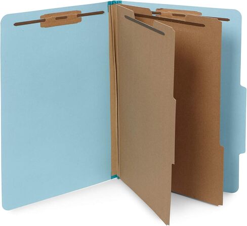 30 Legal Size Classification Folders, 2 Divider 2 Inch Tyvek Expansions, Durable 2 Prongs Designed to Organize Standard Law Client Files, Office Reports, 30 Legal Folders, Light Blue in Saudi Arabia