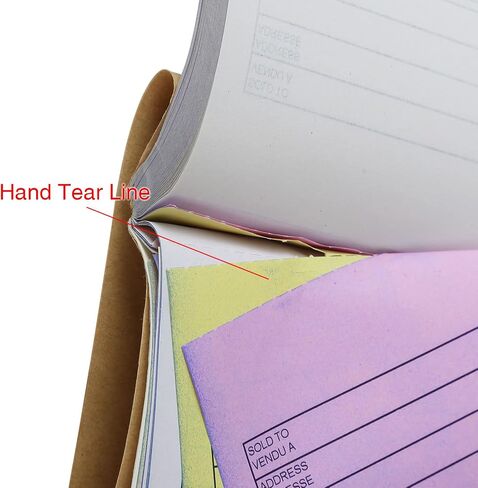 Sales Order Book, 8-1/2" X 11" Inch, 3-Part Carbonless Forms with White, Yellow, and Pink Copies, 33 Sets per Pack (1) in Saudi Arabia