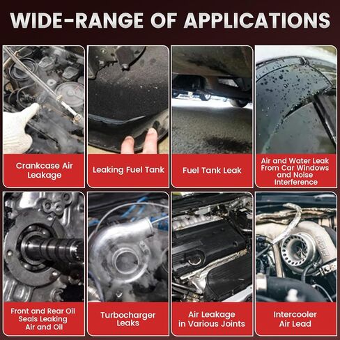 آلة دخان EVAP للسيارات - جهاز كشف تسرب نظام أنابيب وقود السيارة ثنائي الوضع 12 فولت مع مستوى الزيت ومقياس تدفق قابل للتعديل لجميع المركبات in Kuwait