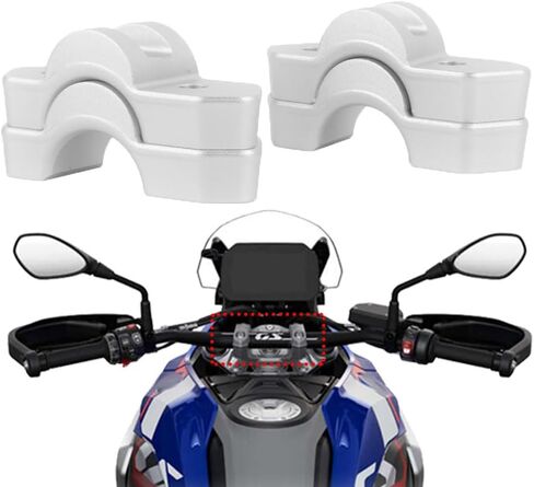 Motorcycle Handlebar Riser Accessories For BMW GS1300 R1300GS 2024 Handle Bar Heighten 15mm-30mm Mounting Clamp Extend Adapter (4PCS) in Saudi Arabia
