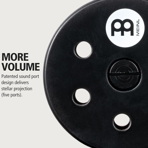 جهاز Meinl Percussion Turbo Cabasa مع منافذ صوت لإسقاط إضافي وأسطوانة من الفولاذ المقاوم للصدأ، ضمان لمدة عامين، صغير (CA5BK-S) in Kuwait