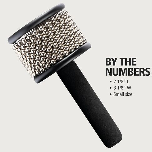 جهاز Meinl Percussion Turbo Cabasa مع منافذ صوت لإسقاط إضافي وأسطوانة من الفولاذ المقاوم للصدأ، ضمان لمدة عامين، صغير (CA5BK-S) in Kuwait