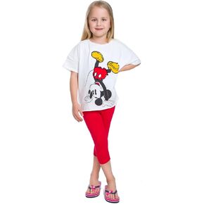 FUTURO FASHION Toddlers Girls Capri Leggings 3/4 Pants Basic School Sports Dance Kids Cropped Capri Summer Leggings, Age 2-13