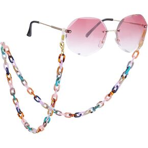 LIKGREAT Acrylic Eyeglasses Chain for Women Sunglasses Retainer Strap Glasses Mask Holder