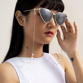 Bohemian Pearl Sunglass Chain Eyeglasses Necklace Lanyard Necklace Stylish Eyeglasses Strap Chain Hanger for Women
