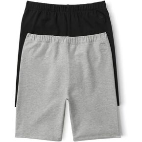Girls 2 Pack Cotton Biker Shorts