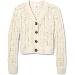 Sugar & Jade Girls' Teen Cropped Cardigan Sweater