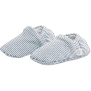 MORI Baby Boys and Girls Booties - Organic Cotton and Bamboo Unisex Toddler Slippers - Warm and Snug Shoes with Stretch Wedge at Heel