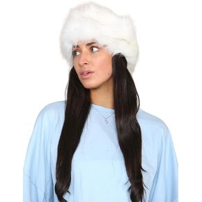 عصابة رأس Loxdonz للسيدات من الفرو الصناعي للشتاء، عصابات رأس لتدفئة الأذن (مقاس واحد، أسود) in Kuwait