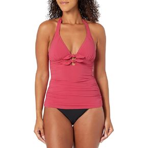 Profile by Gottex Women's Standard Dandy Bow Tie Halter Tankini