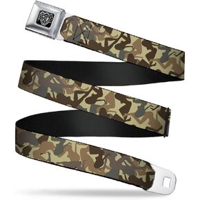 Buckle-Down Seatbelt Belt - Mud Flap Girls Camo Browns - 1.0" Wide - 20-36 Inches in Length