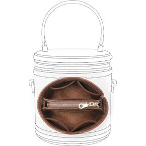 Doxo Felt Handbag Organizer Insert for LV Cannes Bags, Tote Bag Organizer with Multi-pockets,Detachable Zippers Purse Inserts.