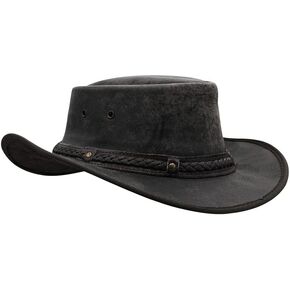 Sidewinder Crushable Cowboy Hat for Men Women Lightweight Handcrafted Western Shapeable Outback Hat Wide Brim Durable Cowgirl