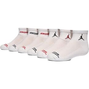 Jordan Baby Boy's Legend Ankle 6-Pack (Infant/Toddler/Little Kids/Big Kids) White 5-7 (Shoe Size 10-3 Toddler/Little Kid)