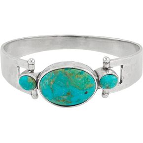 Silpada 'El Rio' Sterling Silver Turquoise Bangle Bracelet