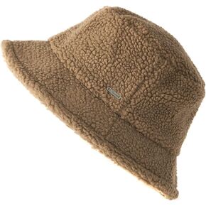CHARM Furry Winter Bucket Hat - Organic Cotton Mens Chemo Cap Faux Sherpa Teddy