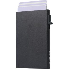 Metal Case Pop Up Wallets For Men and Women, Slim Minimalist RFID Blocking Credit Card Holder