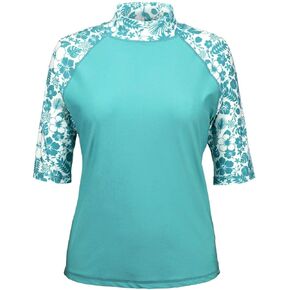 UV SKINZ Women’s Aloha Short Sleeve Sun and Swim Shirt with UPF 50+ Sun Protection – Womens Short Sleeve Rash Guard