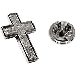 Chaplain Finish Cross Lapel Pin - Religious Christian Latin Ornate Official Brooch