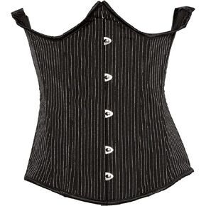 Daisy corsets womens Lavish Pinstripe Underwire Open Cup Underbust Corset