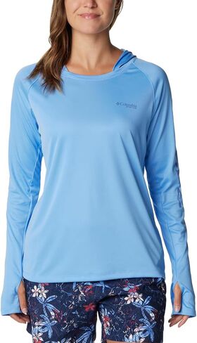 Columbia Women's PFG Tidal Tee Hoodie, UV Protection, Moisture-Wicking in Kuwait