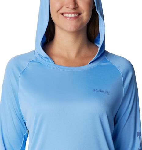 Columbia Women's PFG Tidal Tee Hoodie, UV Protection, Moisture-Wicking in Kuwait