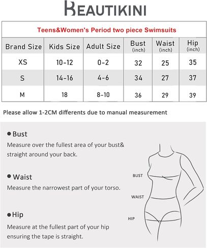 Beautikini Period Swimwear for Teens Long Sleeve One Piece Period Swimsuit UPF50+ Rash Guard Bathing Suit for Girls,Women in Saudi Arabia