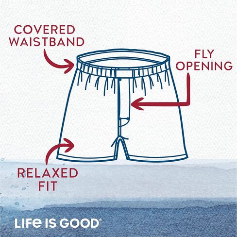 Life is Good Men’s Underwear – Cotton Woven Boxers with Fly (6 Pack) in Saudi Arabia