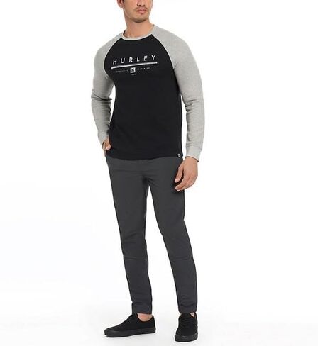Hurley Men's Long Sleeve Thermal (X-Large, Black) in Saudi Arabia