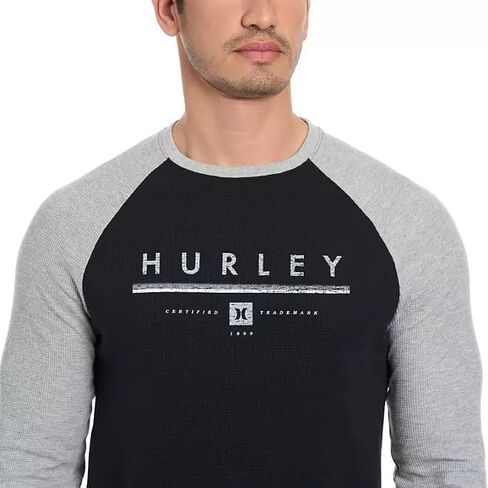 Hurley Men's Long Sleeve Thermal (X-Large, Black) in Saudi Arabia