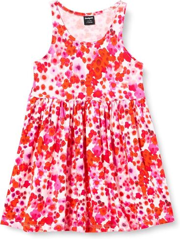 Desigual Girl Knit Dress Sleeveless, Red in Saudi Arabia