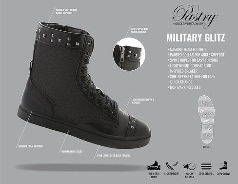 حذاء رياضي للرقص للبالغين من Pastry Military Glitz in Kuwait