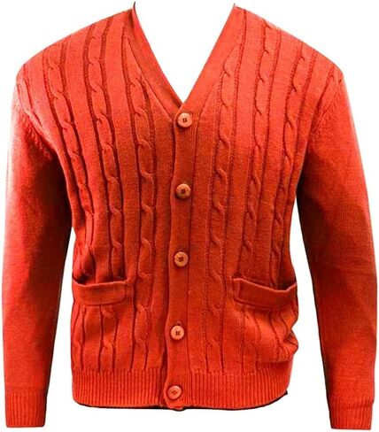 Big and Tall Premium Cable Knit Cardigan to 6X-Tall in Saudi Arabia