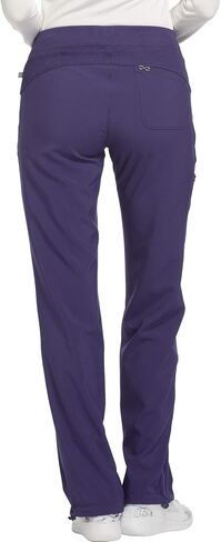 Cherokee Infinity Women Scrubs Set 2625A Mock Wrap Top & 1123A Straight Leg Drawstring Pant, Grape- S Top/S Pant in Saudi Arabia