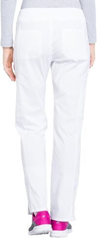 Women Scrubs Set Workwear Professionals WW665 V-Neck Top & WW170 Mid Rise Straight Leg Pull-on Cargo Pant, White- M Top/M Pant in Saudi Arabia