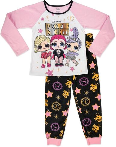 L.O.L. Surprise! Girls' Cozy Long Sleeve Pajama Set - Adorable 2-Piece Sleepwear for Little Fashionistas in Saudi Arabia