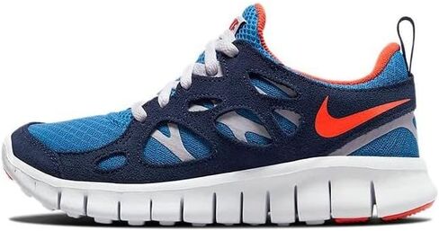 Nike Big Kid's Free Run 2 Light Photo Blue/Orange (DD0163 403) in Saudi Arabia