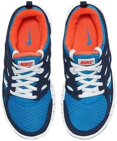 Nike Big Kid's Free Run 2 Light Photo Blue/Orange (DD0163 403) in Saudi Arabia
