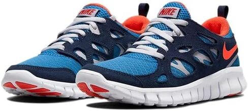 Nike Big Kid's Free Run 2 Light Photo Blue/Orange (DD0163 403) in Saudi Arabia