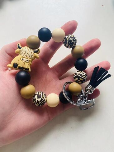 Cow Wristlet Keychain Cow Gifts for Women in Kuwait