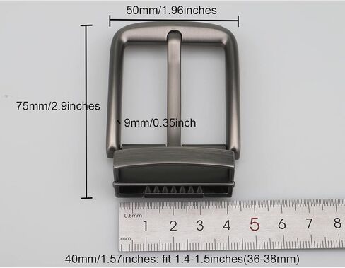 Mufeban 1.1 Inches to 1.5 Inches Belt Buckle 28mm to 38mm Single Prong Square Belt Buckles for Women Men in Saudi Arabia